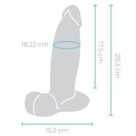 Фаллос b-Vibe Slipskin 8&quot; Girthy
